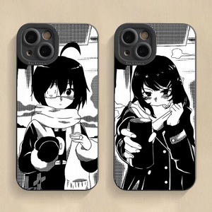 黑白漫画小鸟游六花适用苹果13promax全包oppoa97华为荣耀80小米11防