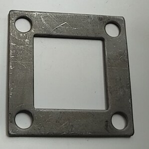 锌钢护栏正方底板四孔铁片铁板护栏座预埋铁板焊接铁片管