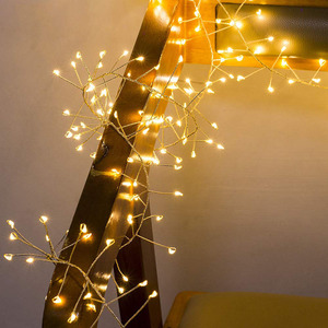 铜线鞭炮灯串插电款浪漫铜线灯创意礼物盒意蜈蚣彩灯圣诞装饰灯带