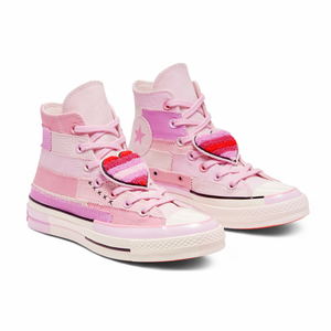 威潮匡威潮匡millie bobby brown麦莉联名少女心桃心魔术贴女鞋