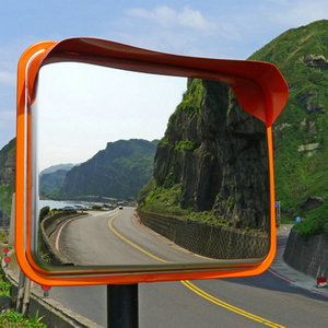 长方形不锈钢反光镜交通安全转角镜 广角镜凸面镜耐高温防化腐蚀