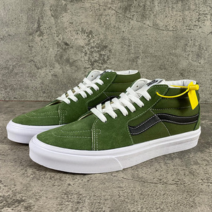 飓丰联名朴万斯中帮鞋男sk8mid绿色板鞋 薄荷绿百搭帆布鞋女官网