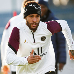 20-21巴黎圣日耳曼足球训练服 半拉链套头长袖球衣夹克套装内马尔