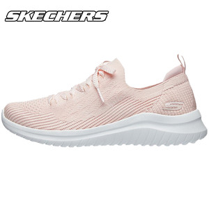 Skechers斯凯奇女鞋一脚蹬袜套休闲鞋官方旗舰店针织网布运动鞋D