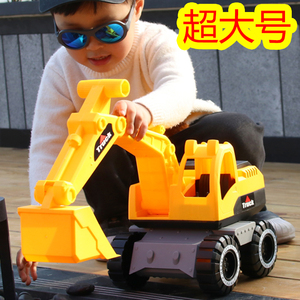儿童挖掘机玩具车1一3岁男孩三岁工程车宝宝勾机挖挖机特大号挖土