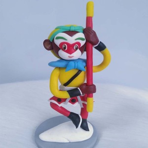 软陶泥人饰品西游记人偶定制汽车摆件创意防滑儿童礼物模型装饰