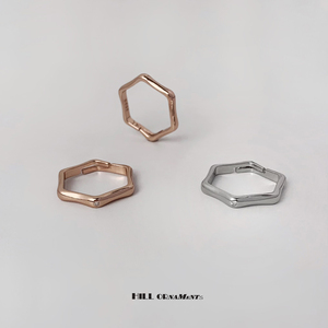 山河令明星龚俊同款tasaki戒指六边形六角螺母情侣对戒生日礼物