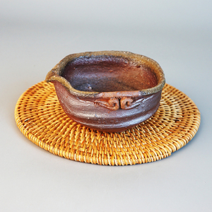 日本进口备前烧宝瓶公道杯 手工日式家用茶器复古柴烧粗陶公平杯