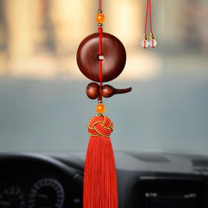 翡翠平安扣车挂