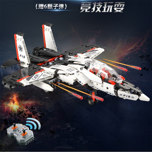 乐高飞机模型系列f15-猎鹰遥控电动积木8一12岁以上男孩玩具礼物