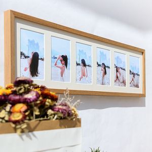 客厅挂墙相框创意组合相框六连框实木相框洗照片做成框定制卡纸