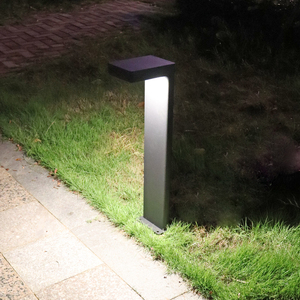 花园灯户外庭院灯家用防水七字方形灯现代地灯插地式太阳能草坪灯