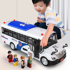公交巴士救护车大号汽车模型宝宝2岁3男童警车玩具智乐虎旗舰店88