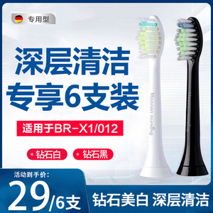 电动牙刷头适用于博瑞/博锐/铂瑞替换BR-X1/X6TB-012通用BR-Z1