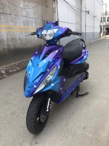 二手爆改白幽灵一代鬼火星空战速jog踏板燃油助力代步125cc摩托车