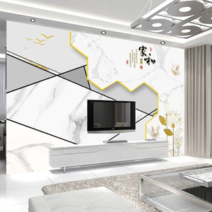 电视背景墙壁纸3d立体现代简约客厅壁画5d凹凸影视8d墙布装饰大气