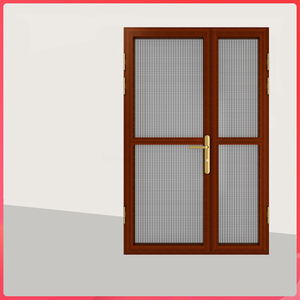 金刚网纱门平开纱窗门防盗防蚊防鼠通风铝合金不锈钢金刚网纱门