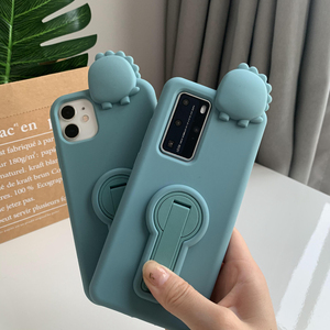 橡胶果子可爱恐龙松绿华为p40pro硅胶壳p30手机壳mate30pro软苹果11