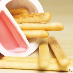 3月产宾堡迪迪杯儿童手指棒棒饼干巧克力草莓蘸酱休闲零食点心