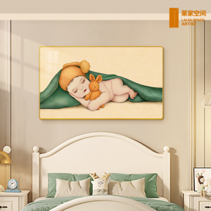 房宝宝婴儿房间卧室布置墙面装饰床头墙画贴纸自粘墙贴画0人付款19