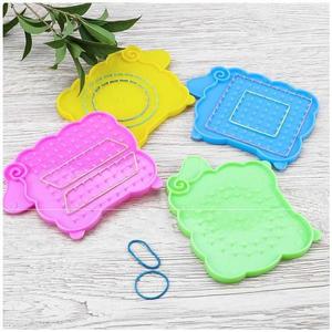 正方形用品小学学校手工学具钉子板教具学生用幼儿益智圆头文