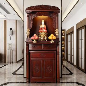 台客厅红檀木佛龛观音佛像神台挂墙香火神位家用佛台神龛0人付款70