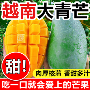 新鲜大青芒果当季热带越南水果鲜果生熟可吃