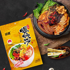 元元会柳州螺蛳粉广西特产方便速食米粉螺丝粉300g新包装威螺 7袋