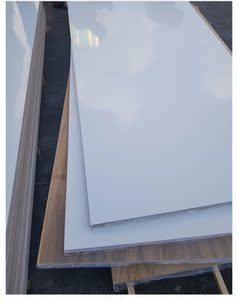 轻奢风格纯白1烤漆饰面木饰面板纯a色uv科定板免漆kd板f涂装木皮