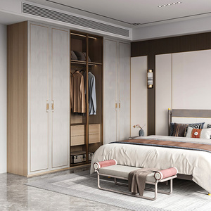 林氏全屋定制平开门衣柜新中式风格卧室衣柜家用衣帽间订制家具