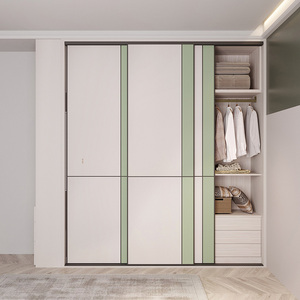 ls林氏全屋定制推拉门衣柜滑移家具整体卧室走入式衣帽间一门到顶