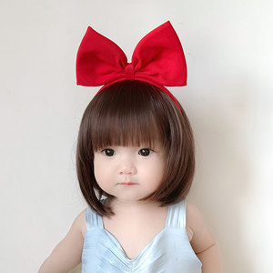 抖动字节淘宝宝宝儿童男孩假发卷发短发锡纸烫帅气时尚拍照模特写真