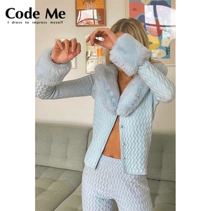 codeme买手店 house of sunny官方授权 可拆卸毛毛针织开衫