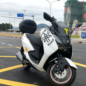 雅马哈巡鹰125胖头鱼改装挡风板有机玻璃后视镜前移风挡加高透明