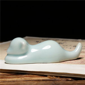 51tastefun品乐淘宝陶瓷笔搁 书法笔架山毛笔搁笔托架 酒店筷子架筷