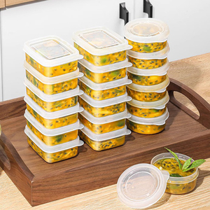 百香果分装盒冷冻金桔柠檬保鲜盒一次性食品级便携盒打包外出盒子