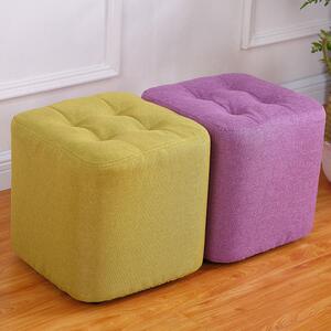 休息区沙发坐凳小个性凳子单人客厅正方形家用无靠背时尚椅子简约