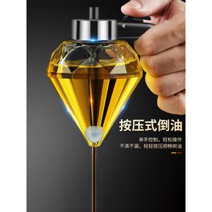 按压创意蜂蜜罐挤压瓶密封罐挤酱瓶家用漏斗式百花蜜壶调酒糖浆瓶