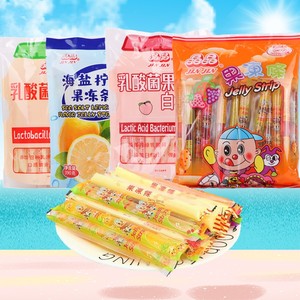 台湾进口晶晶果冻条 小包装条状乳酸菌布丁儿童吸吸冻0脂肪食品