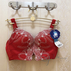 兰卓丽内衣98166刺绣蕾丝蝴蝶杯超立体聚拢文胸罩 只有70a清仓