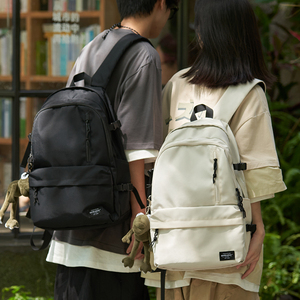 大学生情侣书包女2024新款小众设计感双肩包男高中生可放电脑背包