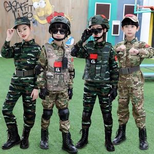 六一儿童迷彩服表演服特种兵作战服小孩军装套装男女童军训演出服