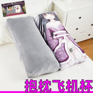 非充气情趣动漫抱枕带洞男用可插入自慰棉花炮架二次元性用品飞机