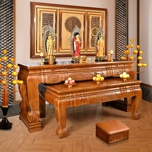 刚果柚木王供桌香案神台佛台家用神位桌佛桌供台大型香火桌子贡台