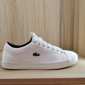 lacoste法国鳄鱼男鞋秋季时尚小白鞋帆布鞋|33cam1025
