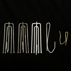 不锈钢窗帘挂钩四爪钩传统窗帘布带钩加厚窗帘配件精品韩折褶s钩