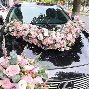 三八节结婚婚车主车装饰头车花车布置鲜花速递同城上海北京广州