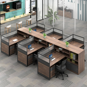 会计财务办公组合职员工位简约现代屏风卡位卡座4四人6办公室桌子