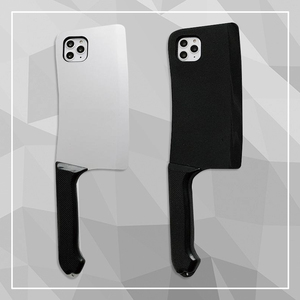 抖音网红同款菜刀适用苹果13手机壳iphone13promax创意苹果12趣味苹果