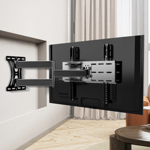 通用电视挂架伸缩旋转90度折叠电视支架壁挂适用小米海信创维tcl